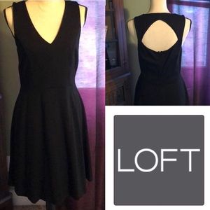 Loft Ponte Knit Open Back Dress- 10P